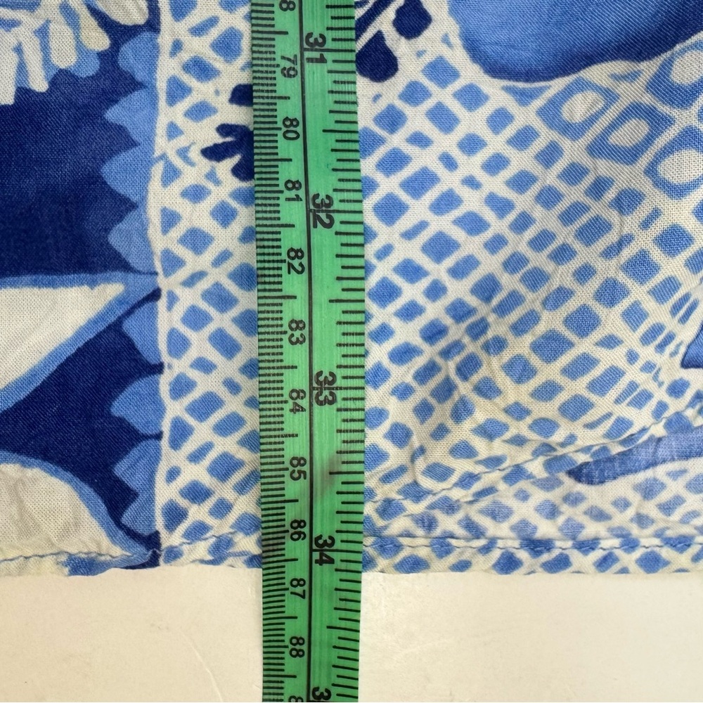 Jams World Tahiti Sarong Skirt Small W812-TAHI Blue Floral Rayon Wrap Hawaii - Picture 9 of 12